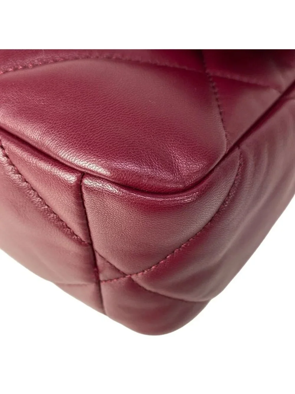 Chanel Shoulder Bag 19 Bordeaux Metal 2-Way Chain